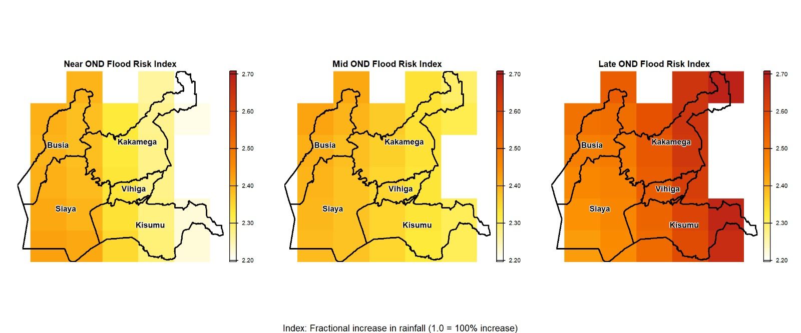 Flood risk map produced by GeoFront